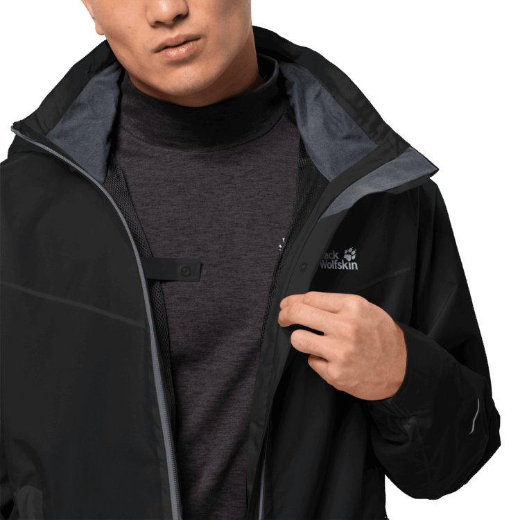 Brands Brand Jack Wolfskin Black Men's Atlas Tour Jacket