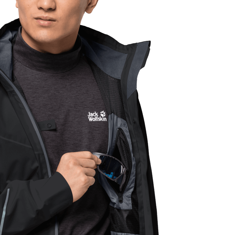 Brands Brand Jack Wolfskin Black Men's Atlas Tour Jacket