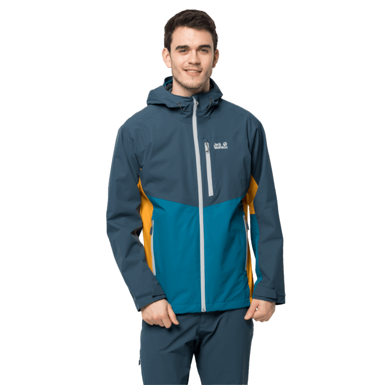Best Orion Blue Men's Eagle Peak Jacket Brand Jack Wolfskin