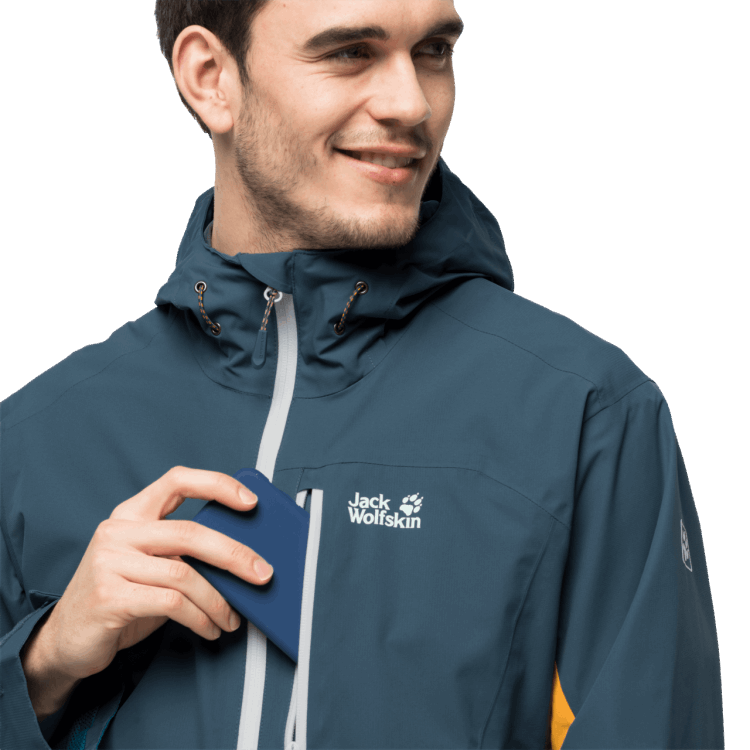 Best Orion Blue Men's Eagle Peak Jacket Brand Jack Wolfskin