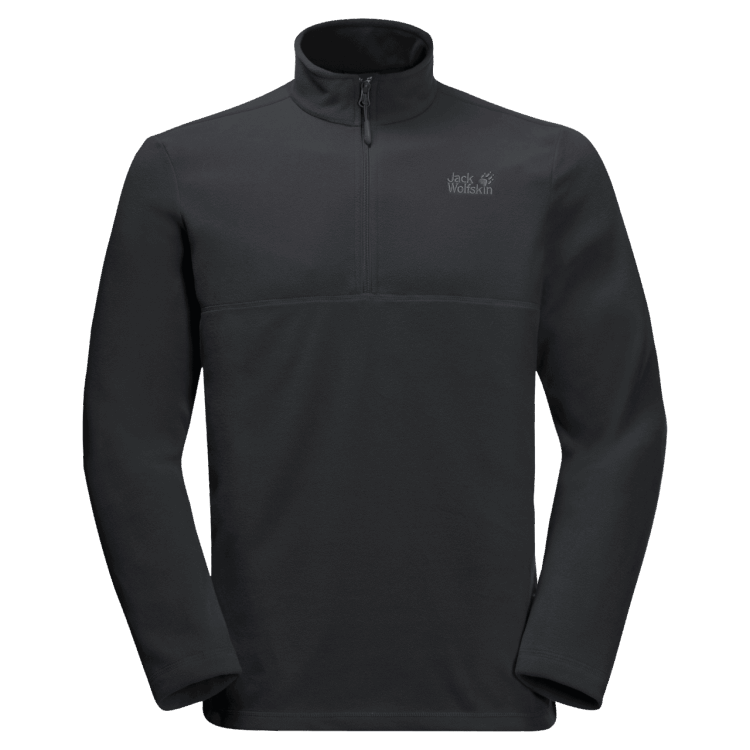Black Brand Jack Wolfskin Fashion Men's Taunus Quarter Zip Pullover
