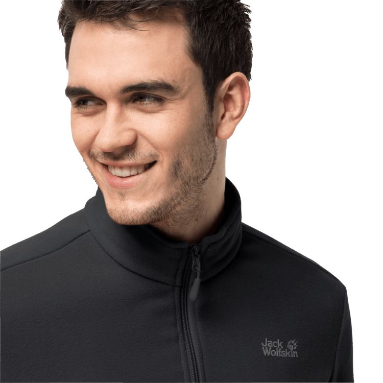 Black Brand Jack Wolfskin Fashion Men's Taunus Quarter Zip Pullover