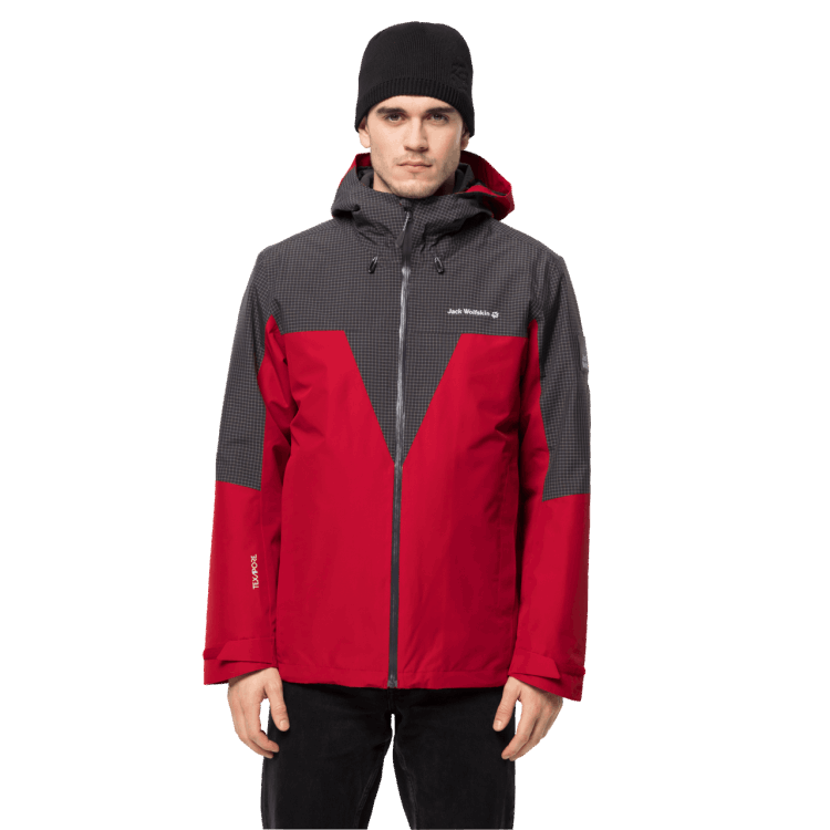 Men's Dna Rhapsody 3In1 Red Lacquer Origins Brand Jack Wolfskin