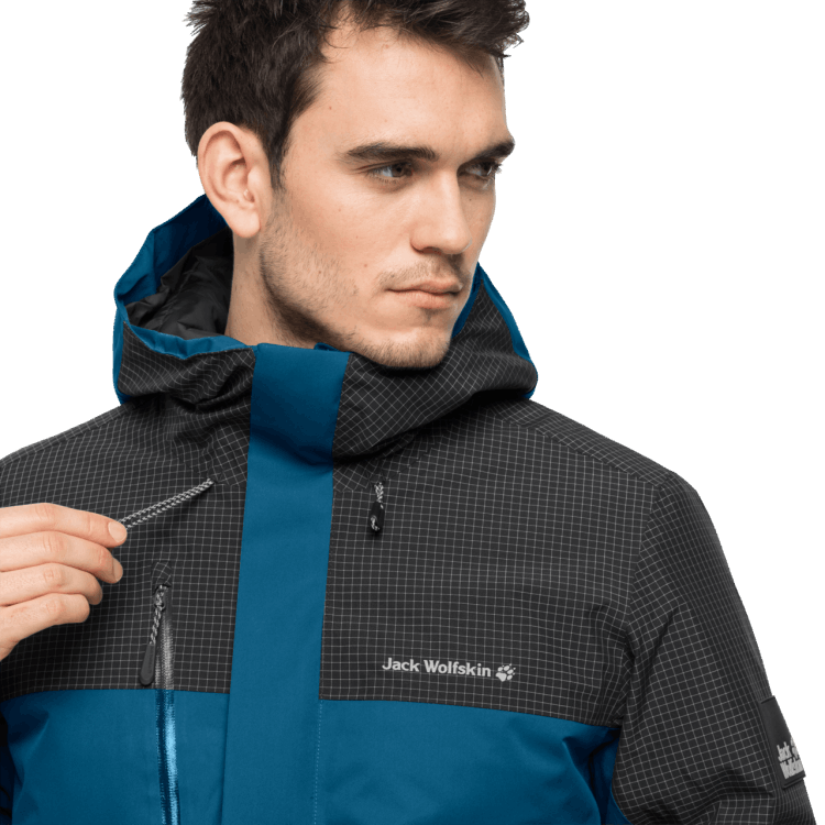 Men's Dna Icefall Jacket Brands Dark Cobalt Brand Jack Wolfskin
