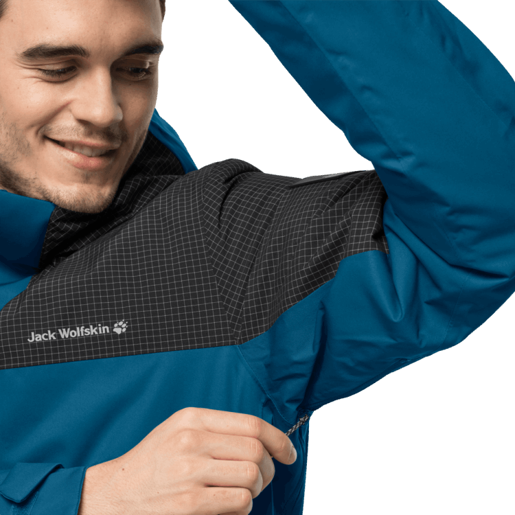 Men's Dna Icefall Jacket Brands Dark Cobalt Brand Jack Wolfskin