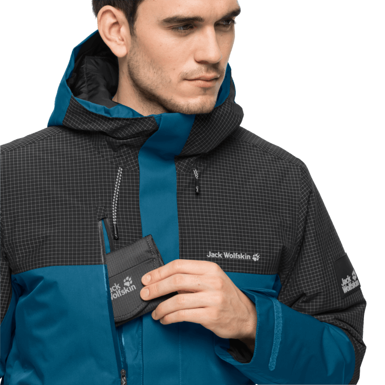 Men's Dna Icefall Jacket Brands Dark Cobalt Brand Jack Wolfskin