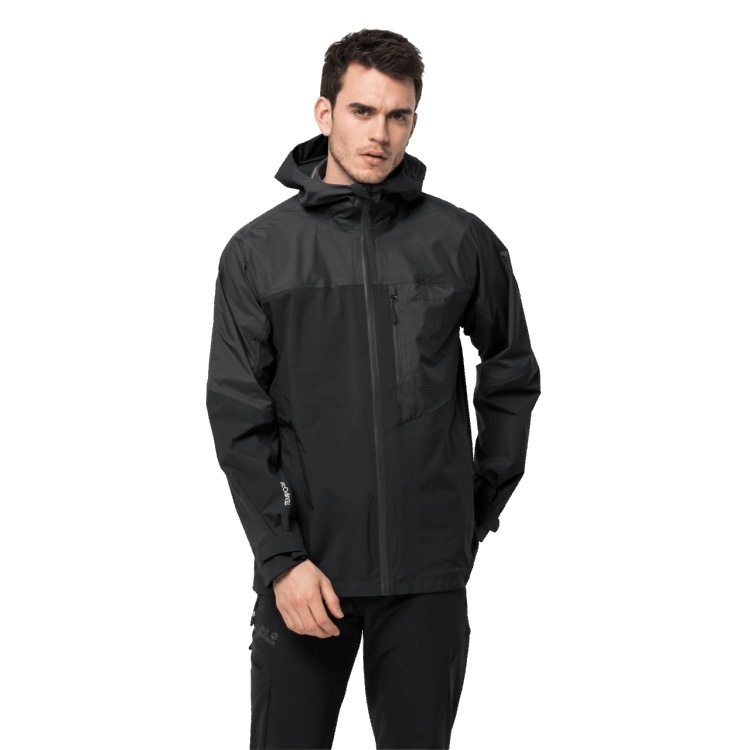 Black Brand Jack Wolfskin Collections Men's Athletic Jacket