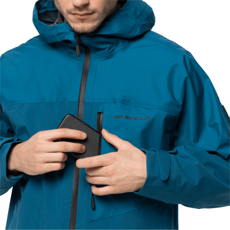 Dark Cobalt Brand Jack Wolfskin Men's Athletic Jacket Origin