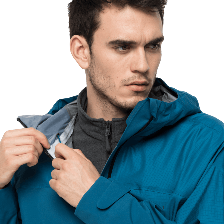 Dark Cobalt Brand Jack Wolfskin Men's Athletic Jacket Origin