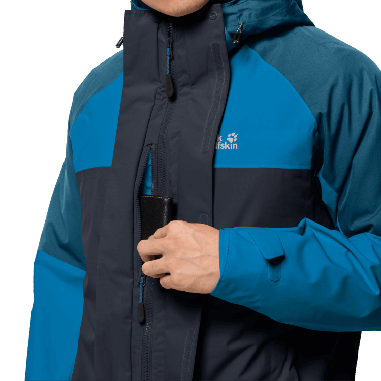 Night Blue Origins Brand Jack Wolfskin Men's Steting Peak Jacket