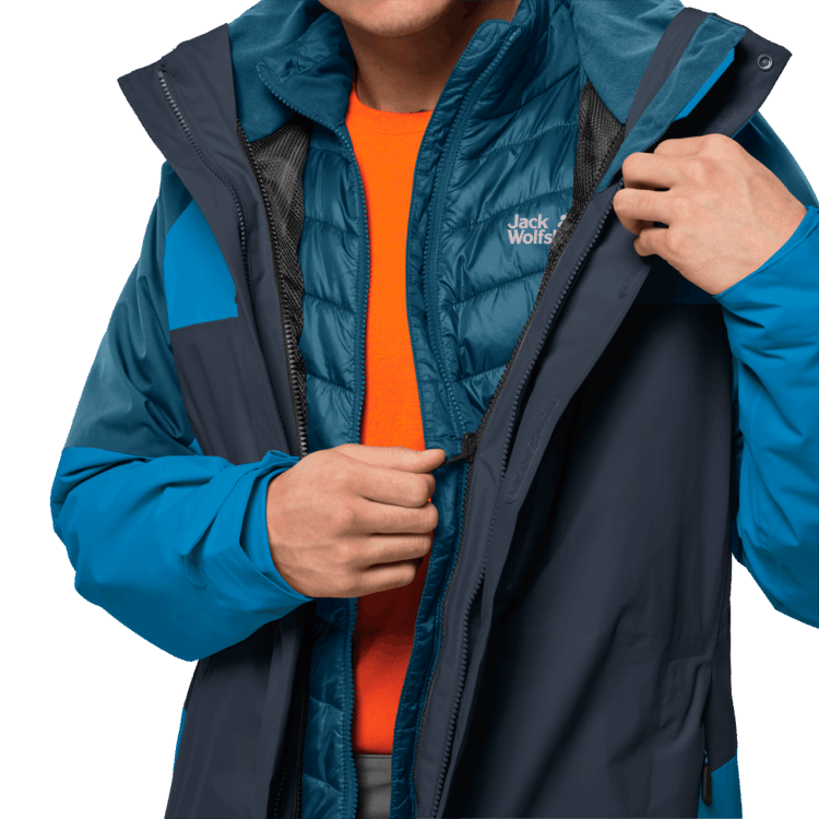 Night Blue Origins Brand Jack Wolfskin Men's Steting Peak Jacket