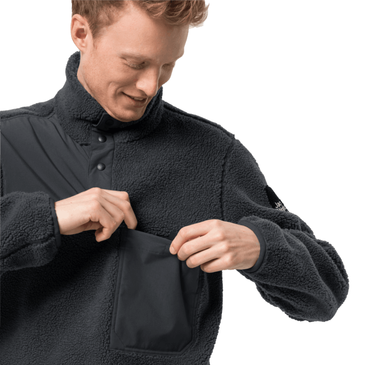 Fashion Brand Jack Wolfskin Men's 365 Fearless Snap Phantom