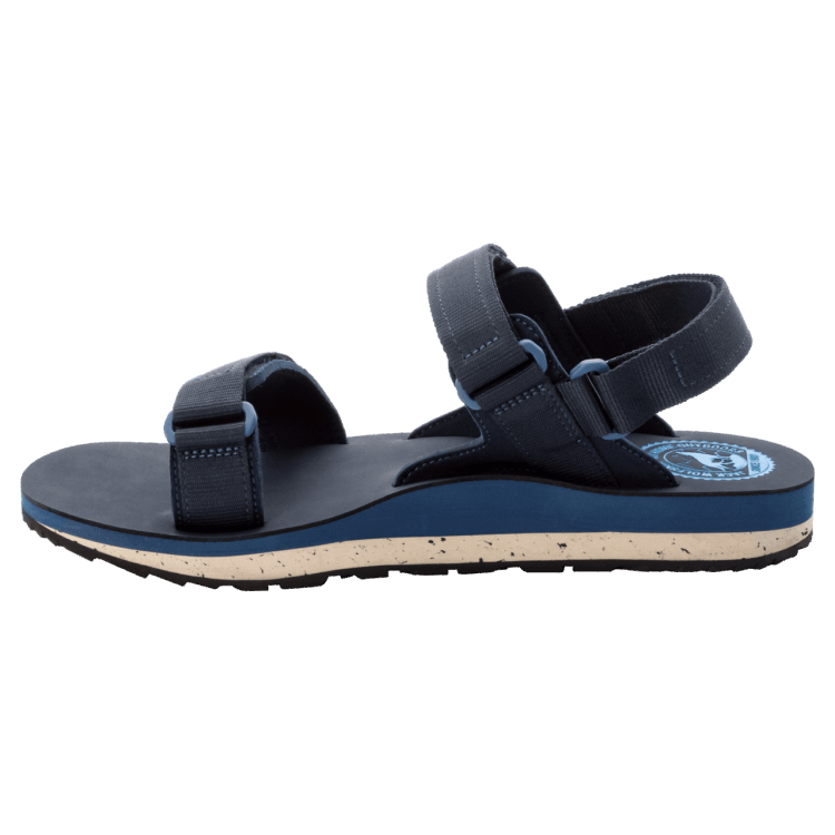 Men's Outfresh Deluxe Sandal Original Brand Jack Wolfskin Dark Blue-Blue