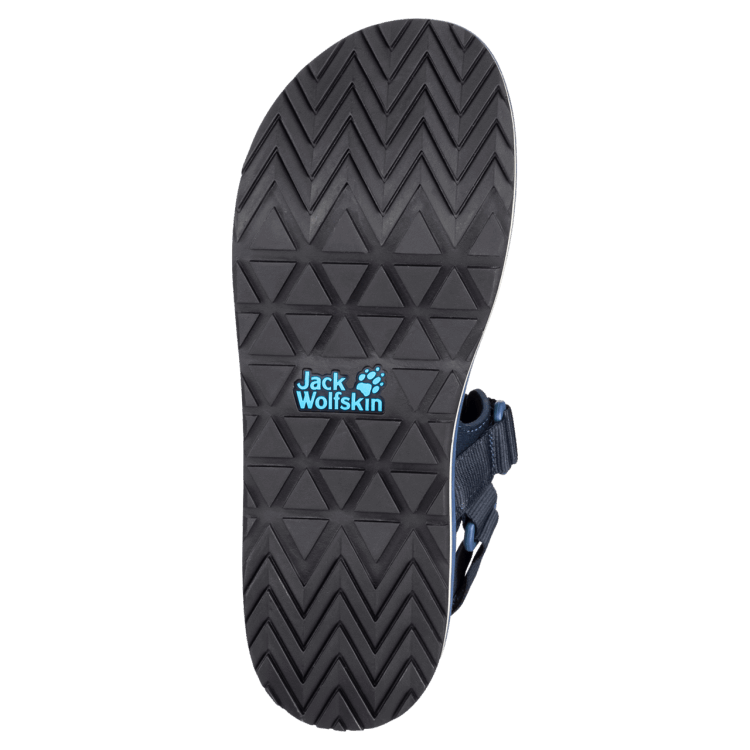 Men's Outfresh Deluxe Sandal Original Brand Jack Wolfskin Dark Blue-Blue
