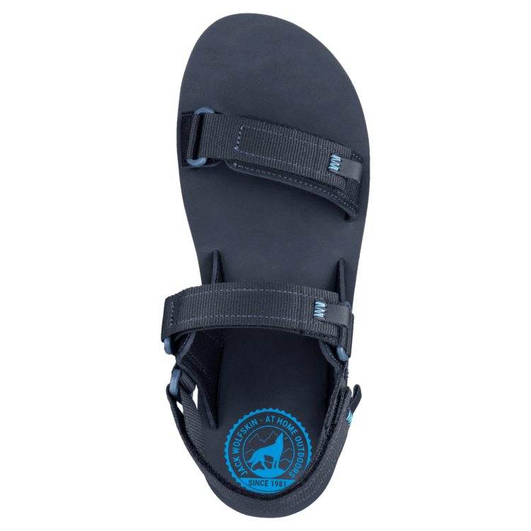 Men's Outfresh Deluxe Sandal Original Brand Jack Wolfskin Dark Blue-Blue