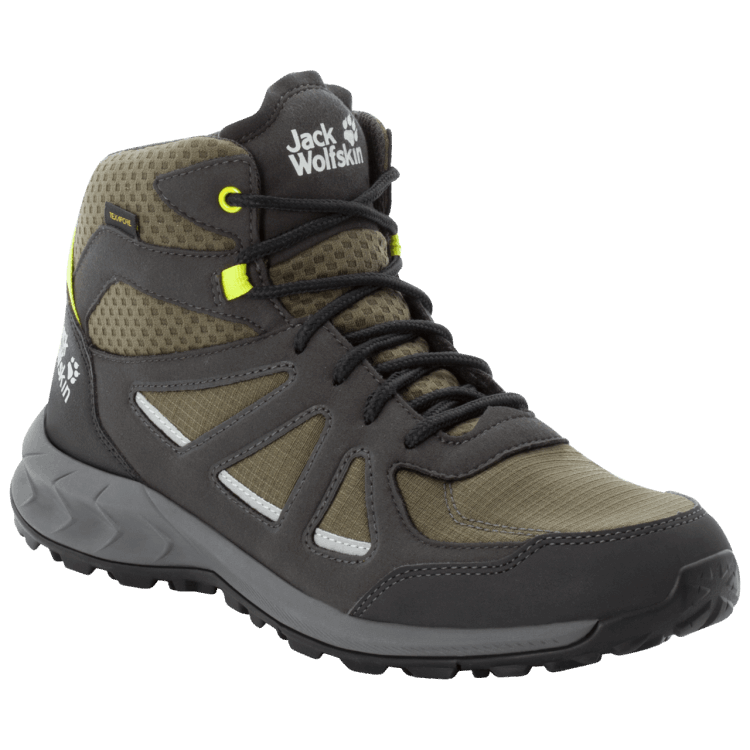 Khaki-Green Brand Jack Wolfskin Origins WOODLAND 2 TEXAPORE MID M