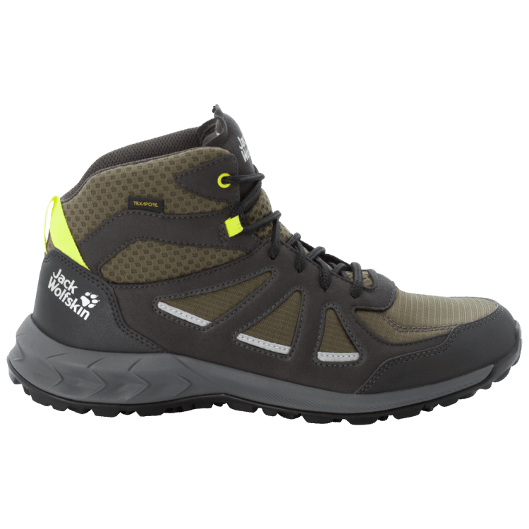 Khaki-Green Brand Jack Wolfskin Origins WOODLAND 2 TEXAPORE MID M