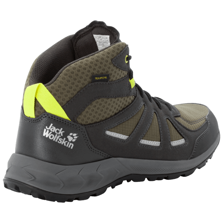 Khaki-Green Brand Jack Wolfskin Origins WOODLAND 2 TEXAPORE MID M