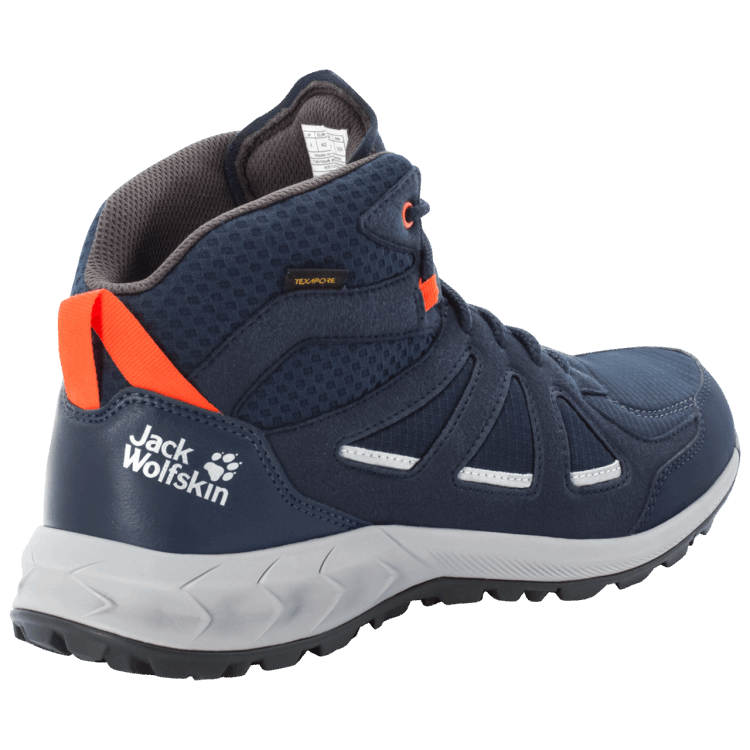 Dark Blue-Red Brand Jack Wolfskin WOODLAND 2 TEXAPORE MID M Brand