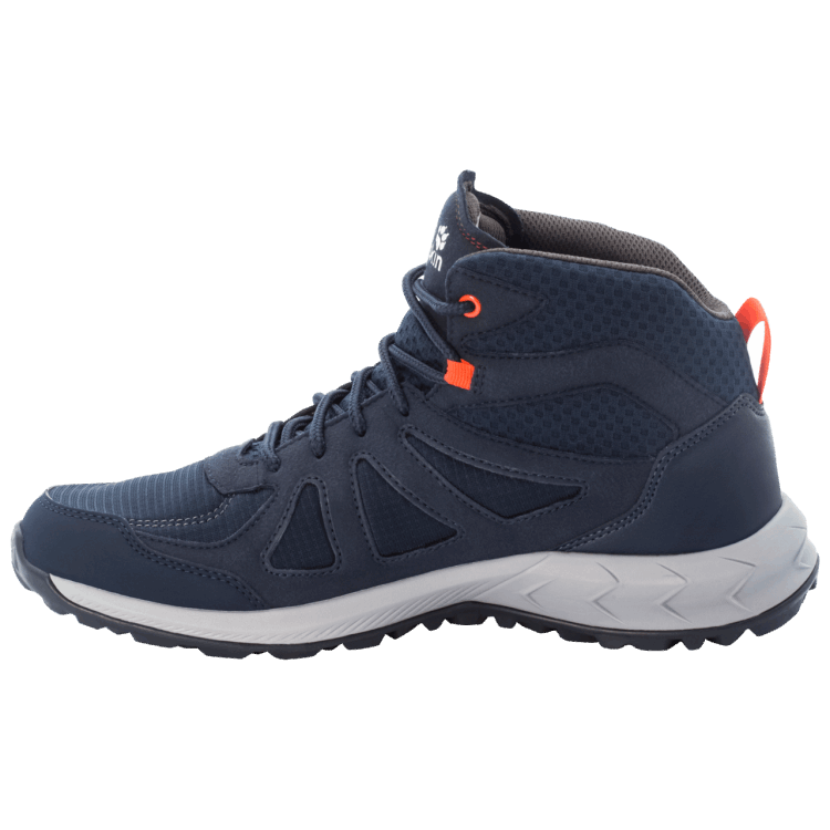 Dark Blue-Red Brand Jack Wolfskin WOODLAND 2 TEXAPORE MID M Brand
