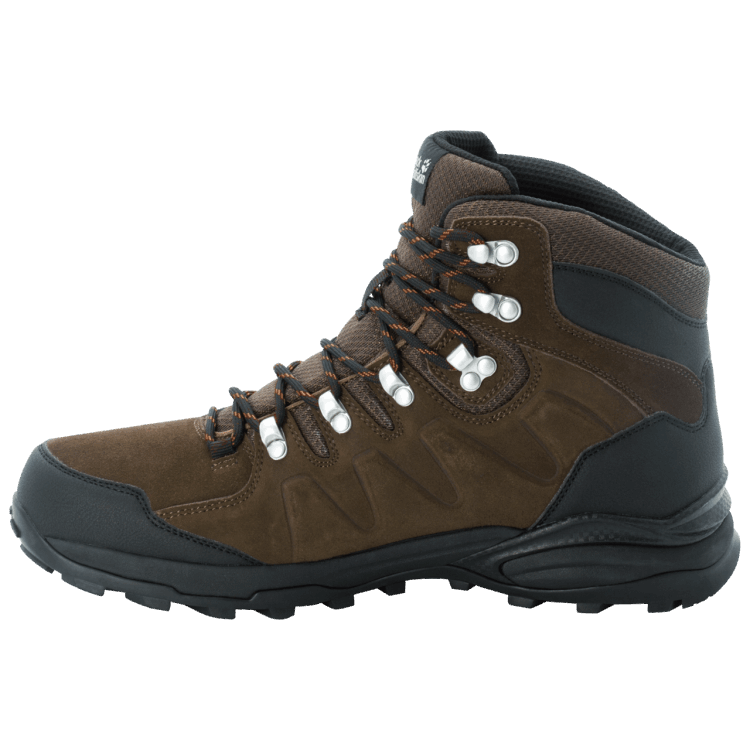 New Men's Refugio Texapore Mid Brand Jack Wolfskin Brown-Phantom