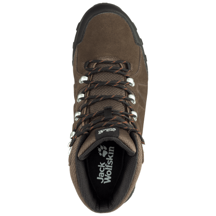 New Men's Refugio Texapore Mid Brand Jack Wolfskin Brown-Phantom