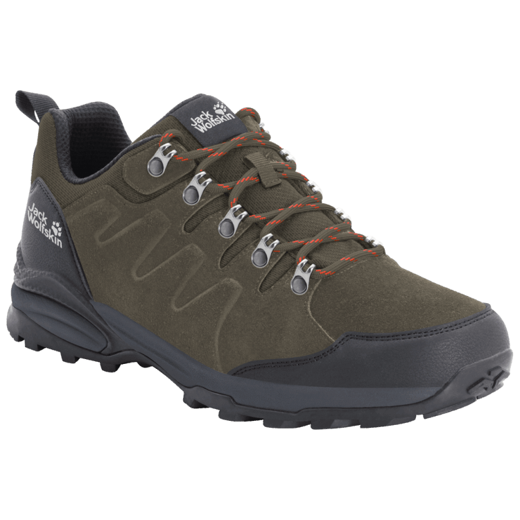 Fashion Men's Refugio Texapore Low Khaki-Phantom Brand Jack Wolfskin