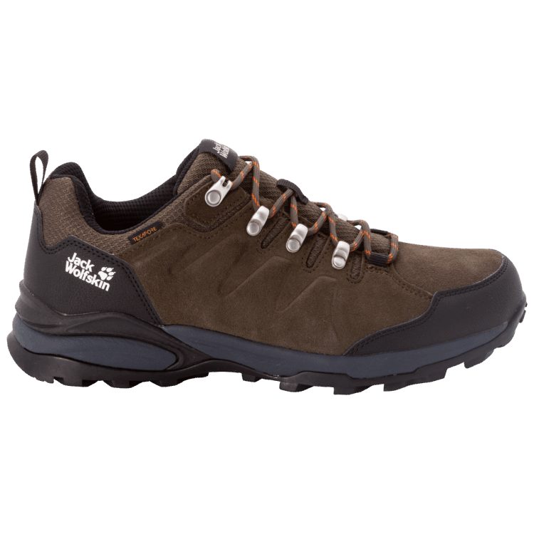 Fashion Men's Refugio Texapore Low Khaki-Phantom Brand Jack Wolfskin