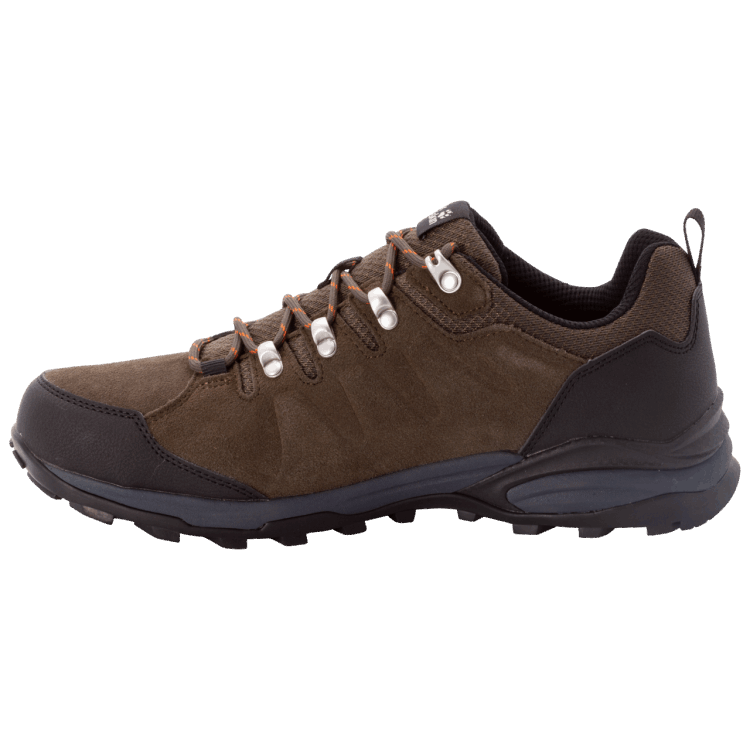 Fashion Men's Refugio Texapore Low Khaki-Phantom Brand Jack Wolfskin
