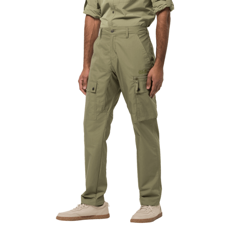 Khaki Men's Lakeside Pants Brand Jack Wolfskin New
