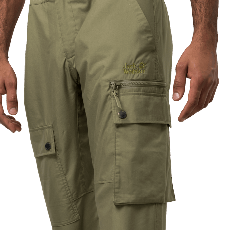 Khaki Men's Lakeside Pants Brand Jack Wolfskin New