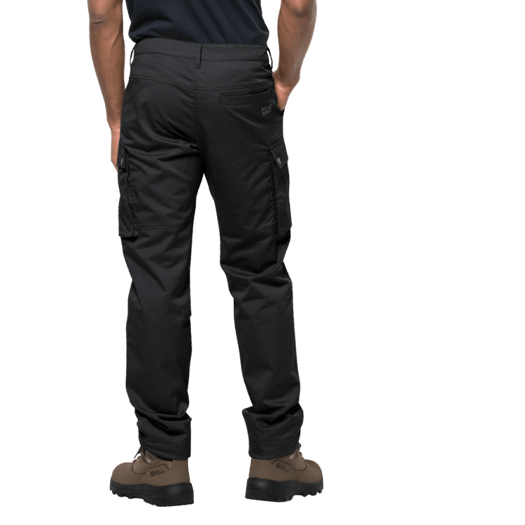 Collections Men's Arctic Road Lined Cargo Pants Phantom Brand Jack Wolfskin