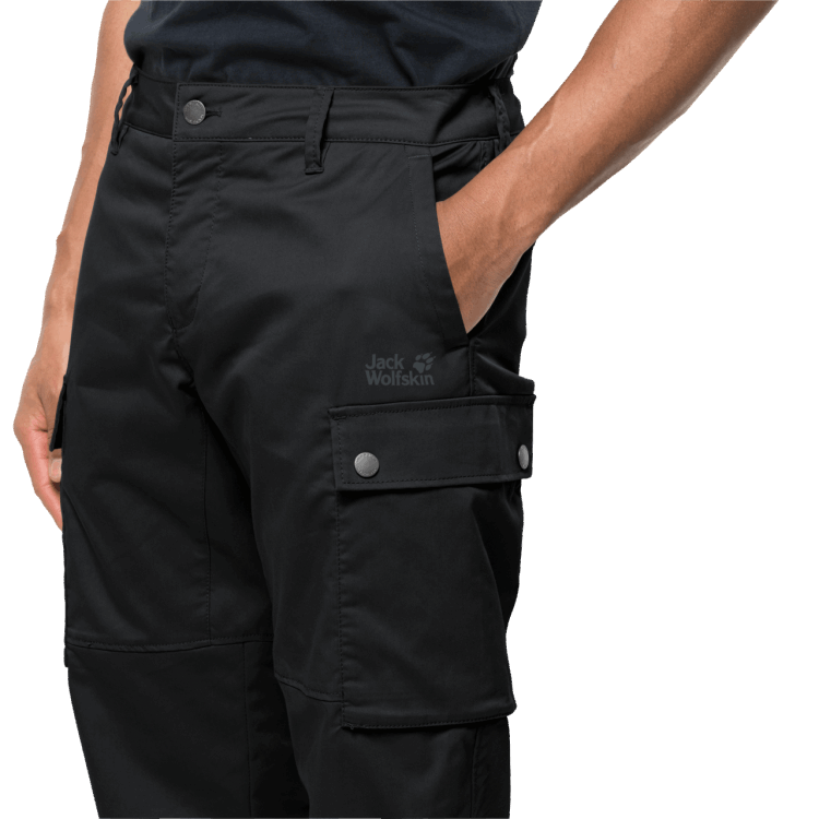 Collections Men's Arctic Road Lined Cargo Pants Phantom Brand Jack Wolfskin