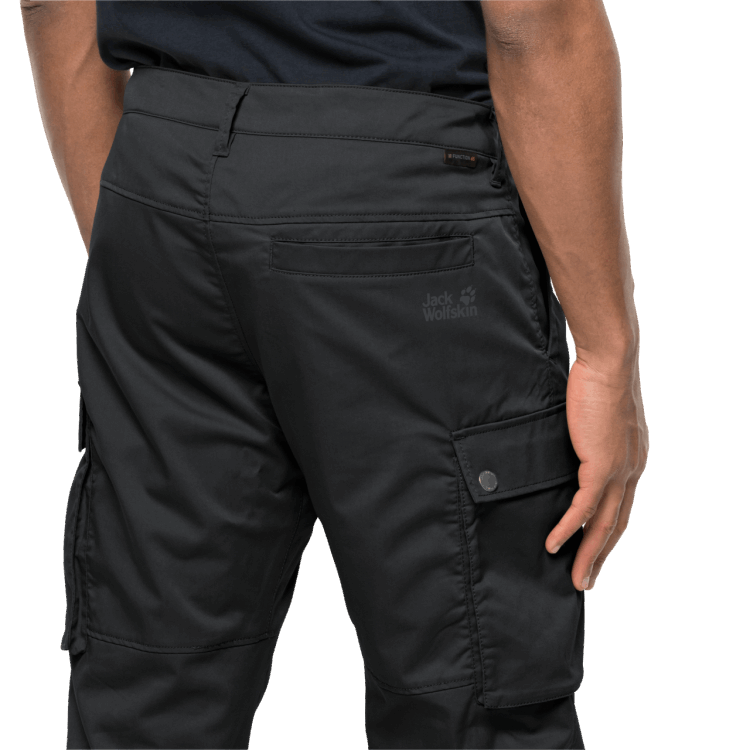 Collections Men's Arctic Road Lined Cargo Pants Phantom Brand Jack Wolfskin