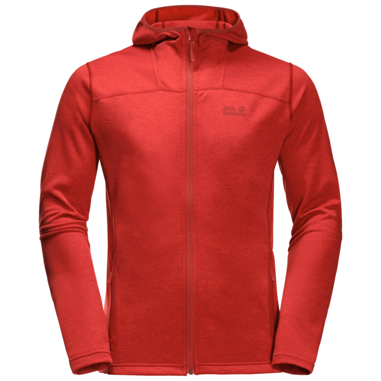 Origin Men's Horizon Hooded Jacket Brand Jack Wolfskin Lava Red