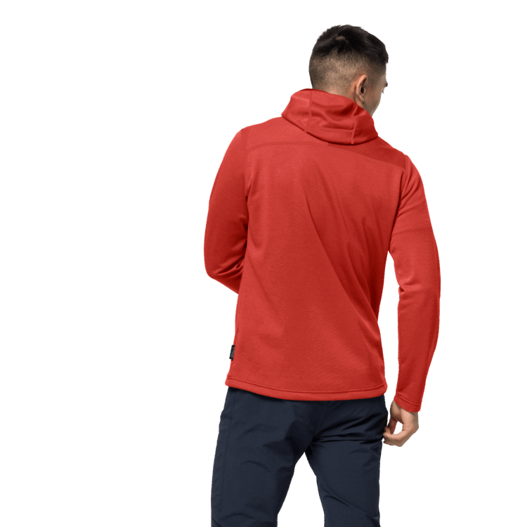 Origin Men's Horizon Hooded Jacket Brand Jack Wolfskin Lava Red