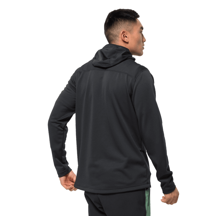 Origins Men's Horizon Hooded Jacket Black Brand Jack Wolfskin