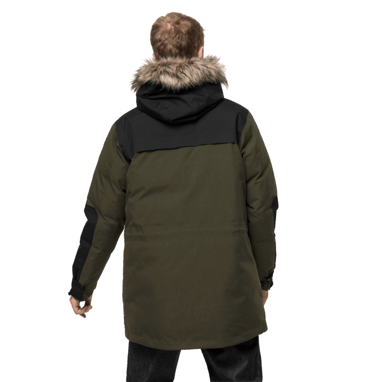 Men's Glacier Bay Parka Bonsai Green Brand Jack Wolfskin Fashion