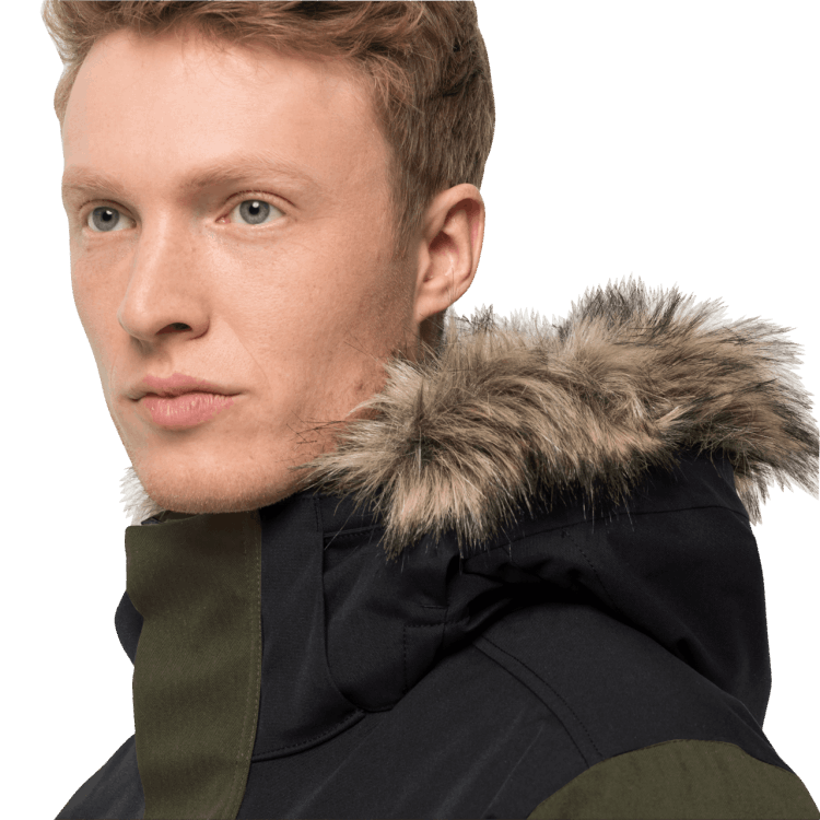 Men's Glacier Bay Parka Bonsai Green Brand Jack Wolfskin Fashion