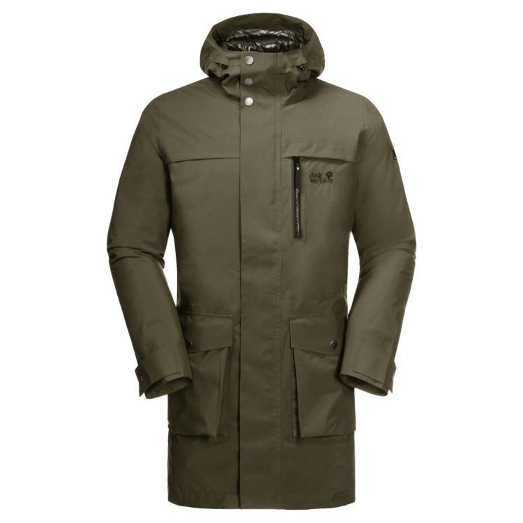 Brand Jack Wolfskin Men's Cold Bay Parka Bonsai Green