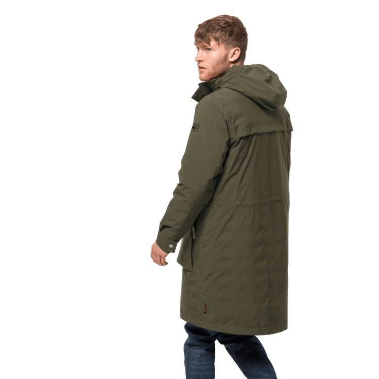 Brand Jack Wolfskin Men's Cold Bay Parka Bonsai Green