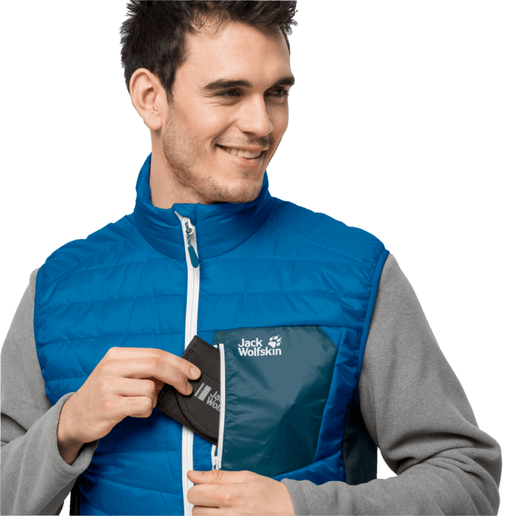 Brand Jack Wolfskin Men's Routeburn Vest Blue Pacific Hot