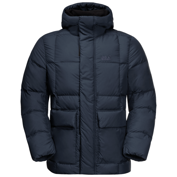 Night Blue Collections Men's Frozen Lake Jacket Brand Jack Wolfskin