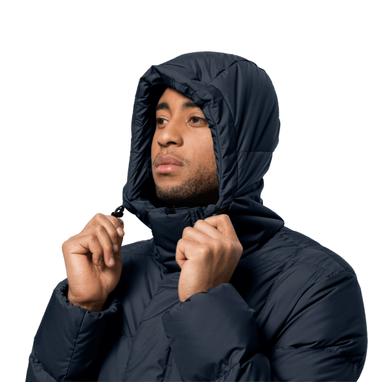 Night Blue Collections Men's Frozen Lake Jacket Brand Jack Wolfskin