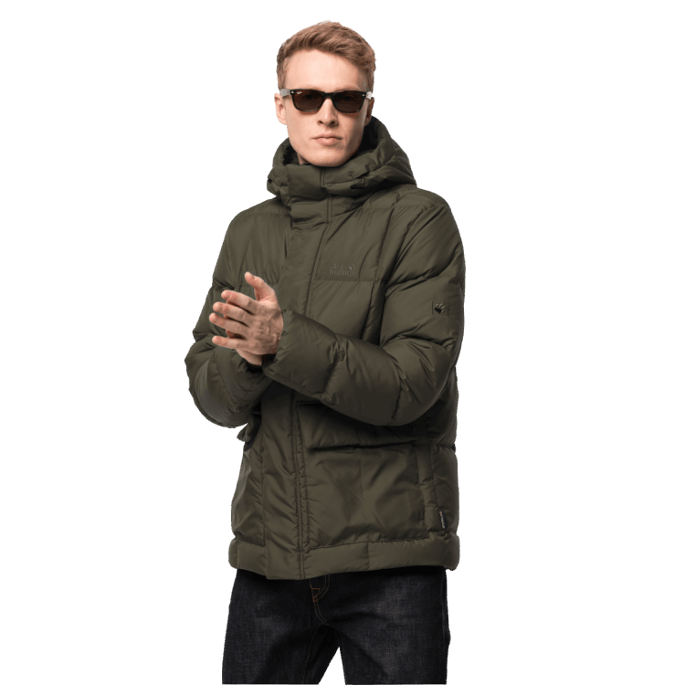 Bonsai Green Men's Frozen Lake Jacket Brand Jack Wolfskin Origin