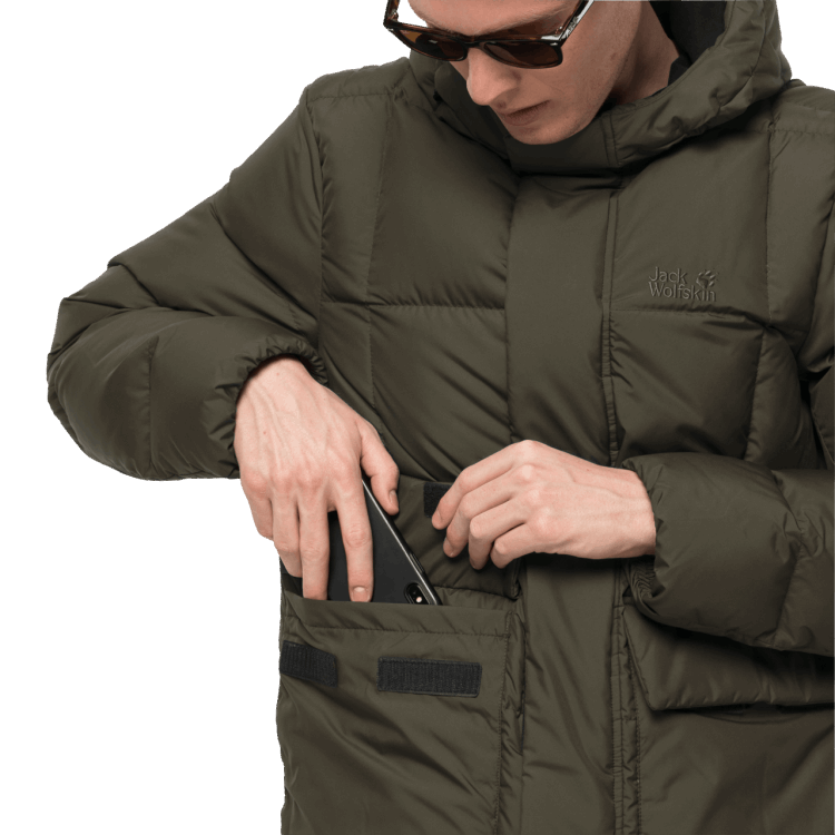 Bonsai Green Men's Frozen Lake Jacket Brand Jack Wolfskin Origin