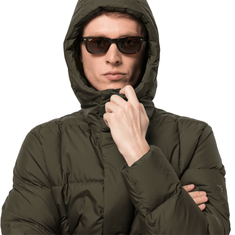 Bonsai Green Men's Frozen Lake Jacket Brand Jack Wolfskin Origin