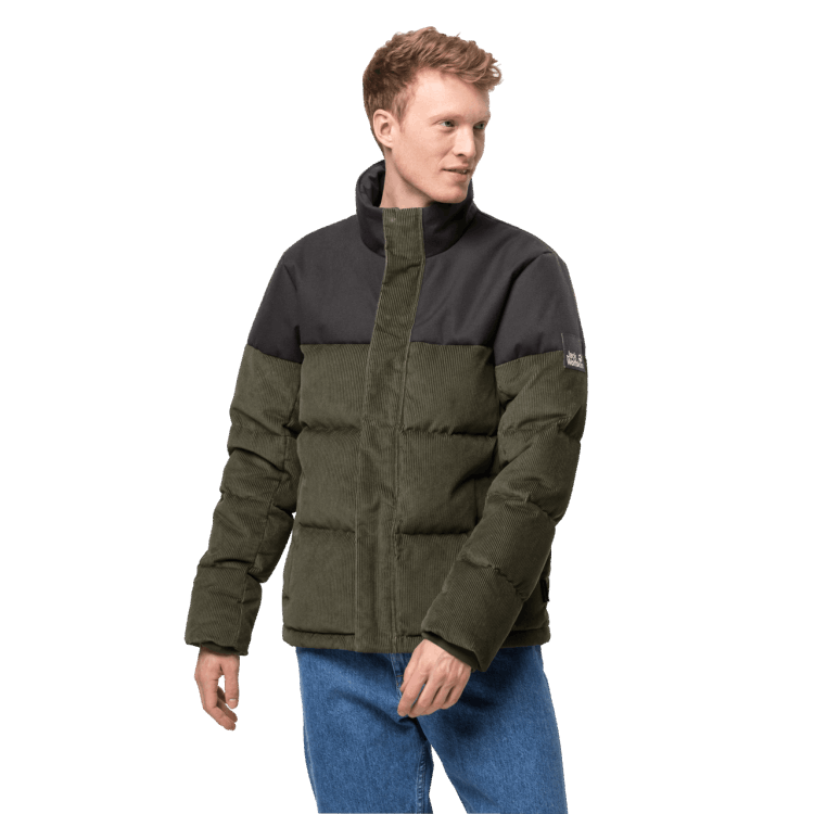 Bonsai Green Men's Nature Corduroy Jacket Origins Brand Jack Wolfskin