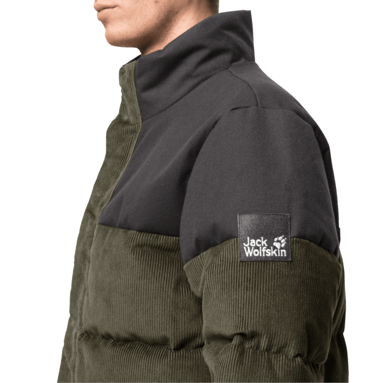 Bonsai Green Men's Nature Corduroy Jacket Origins Brand Jack Wolfskin