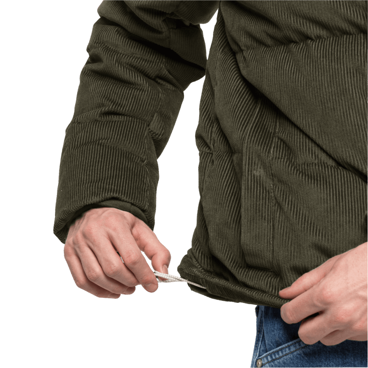 Bonsai Green Men's Nature Corduroy Jacket Origins Brand Jack Wolfskin